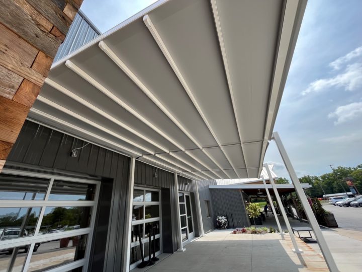 Commercial Awnings and Canopies Metal Awnings and Canopies Fabric