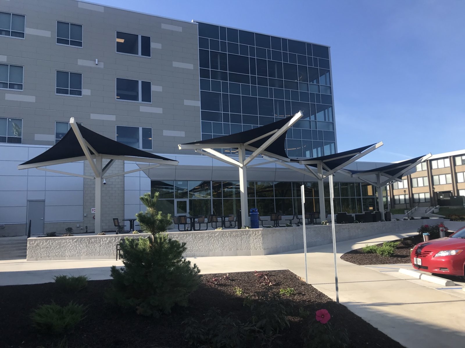 Columbia College Tension Shade Sails