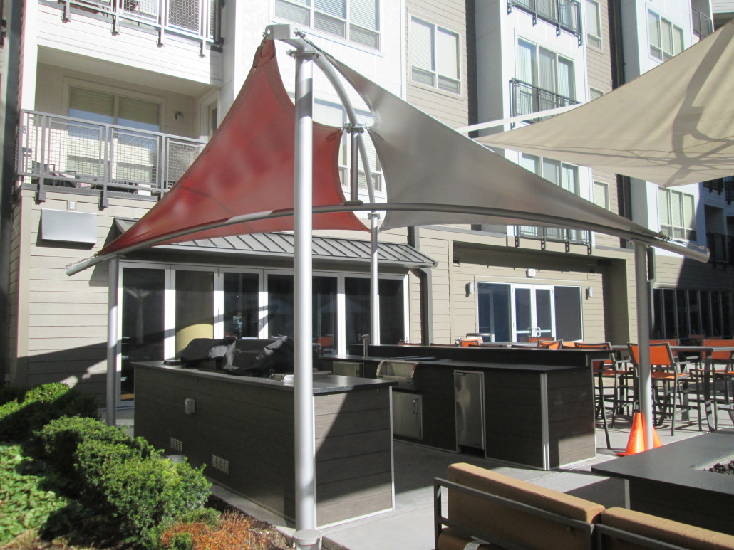 Outdoor Apartment Grill Shade Sail