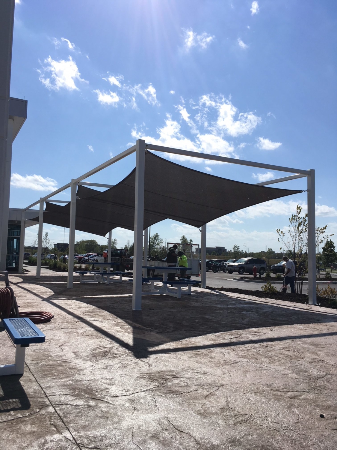 Tension Shade Sail Structure