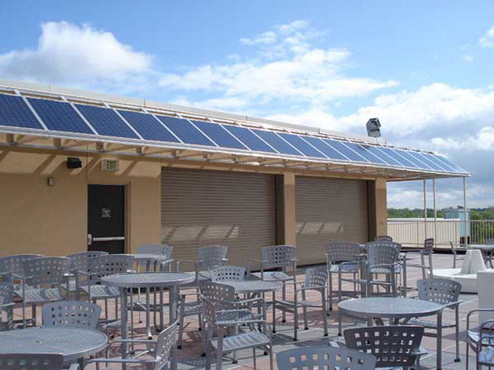 Solar Awnings at the Moonrise Hotel