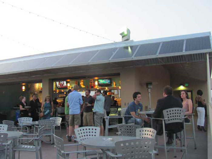 Solar Awnings at the Moonrise Hotel