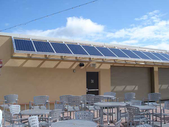 Solar Awnings at the Moonrise Hotel