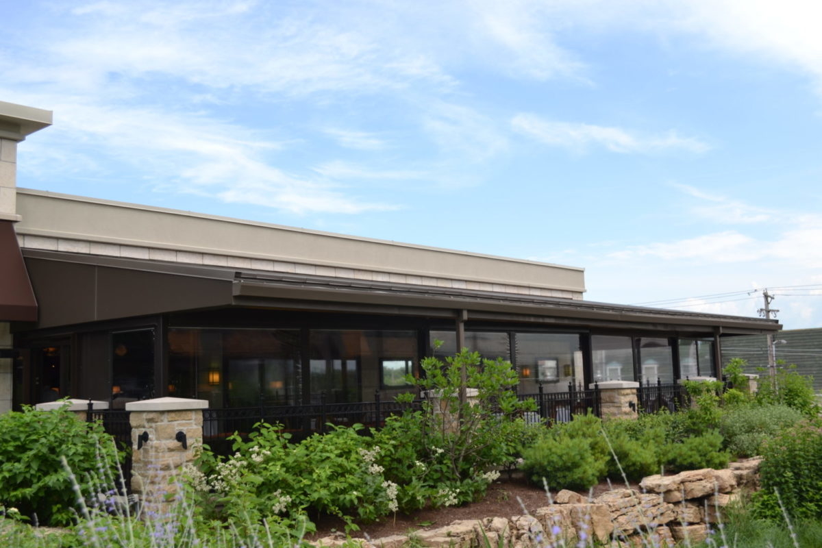 Brick Custom Motorized Retractable Curtains