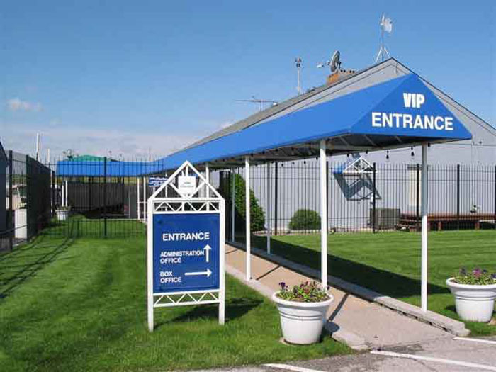 Gable Walkway Canopy with Graphics