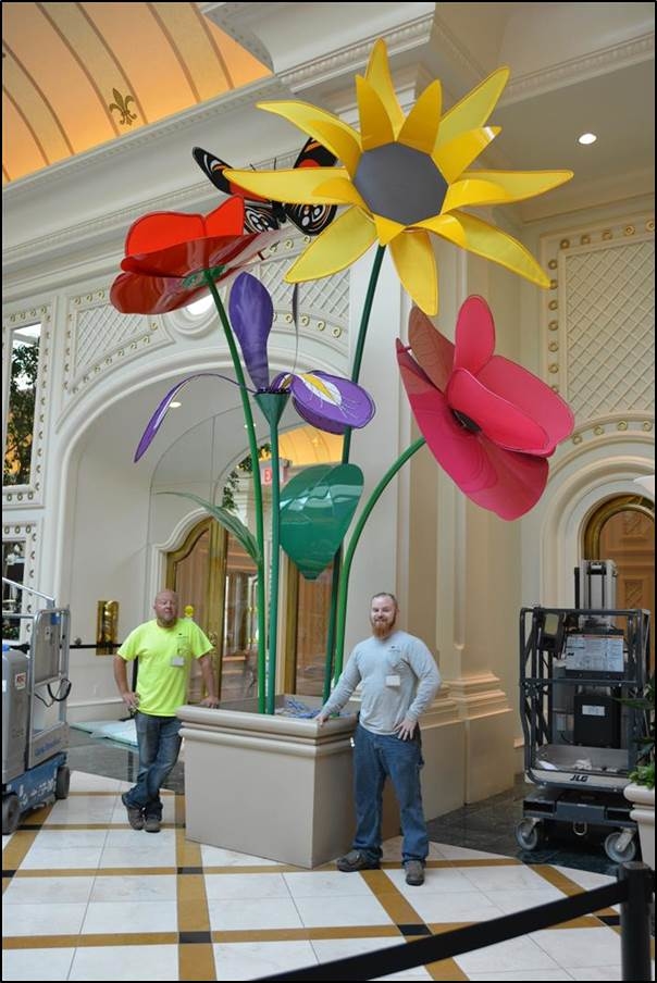 Large Floral 3D Display