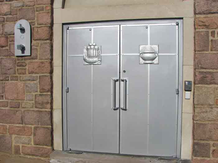 Welded Metal Door Covering