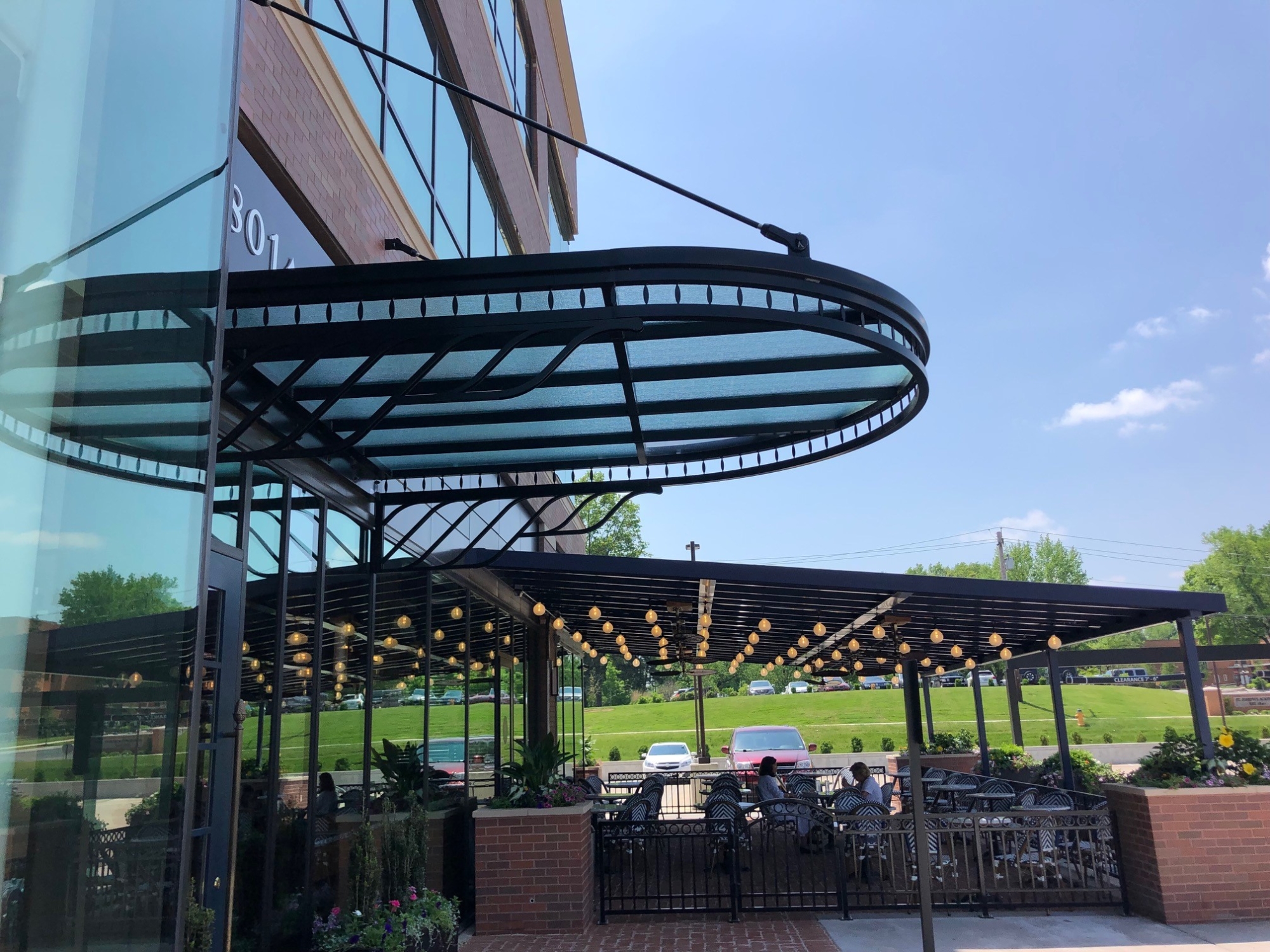 Glass Decorative Entrance Canopy