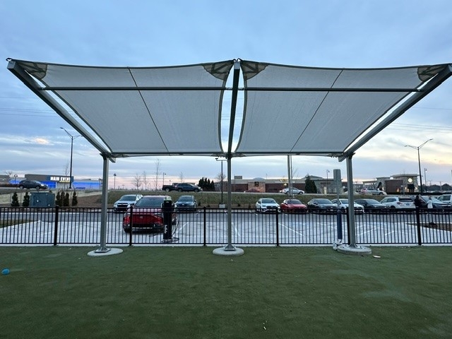Cantilevered HDPE Shade Structure