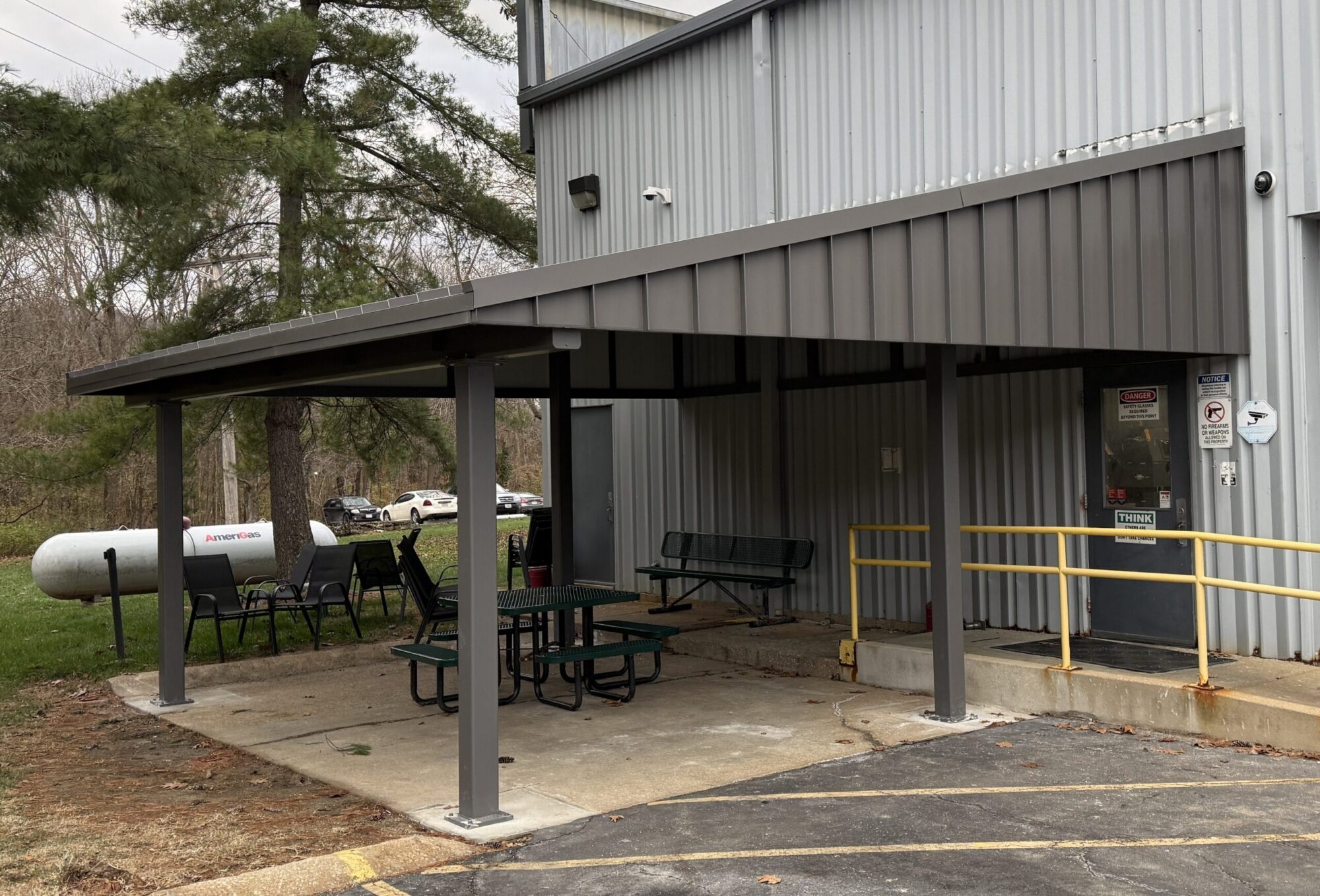 Metal Slope Standing Seam Canopy