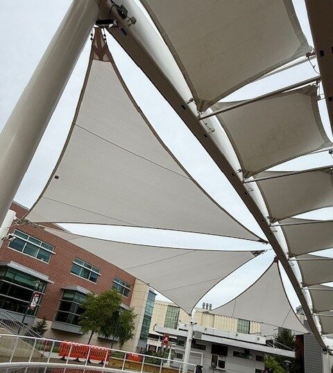 UNMC Ice Rink Shade Sails